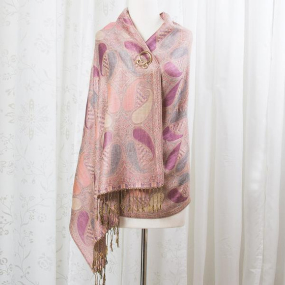 Painted Desert Paisley Pashmina - Picture 2 of 2